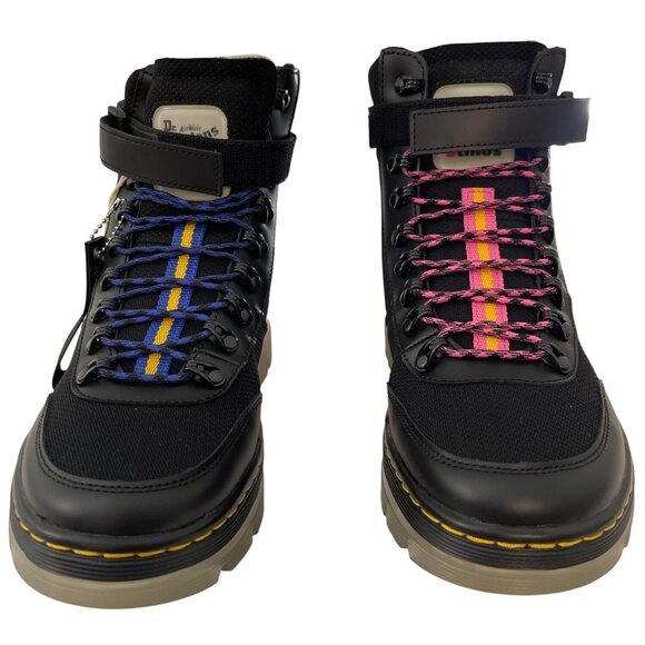Dr. Martens Combs Tech Atmos Black Boots Unisex Size 8 Ladies Combat Boots New - Picture 2 of 7